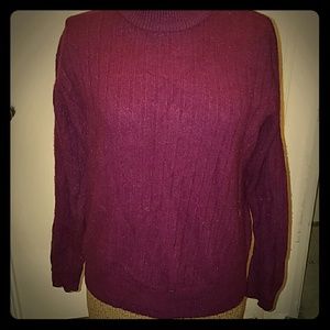 Angora sweater.  45% Angora 40%lambswool Dry clean